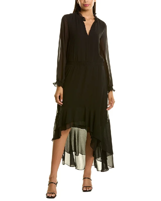 1.STATE High-Low Midi Dress Trendy Fit-and-Flare Midi Dress