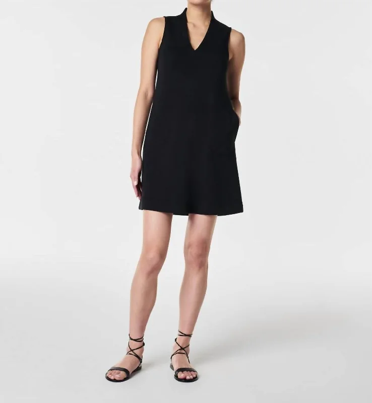 Airessentials Mini Dress In Black Fashionable A-Line Mini Dress