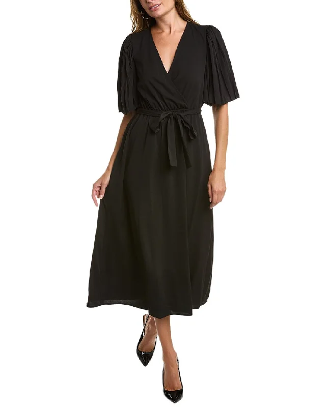 Anne Klein Surplice Midi Dress Comfortable Adjustable Strap Midi Dress