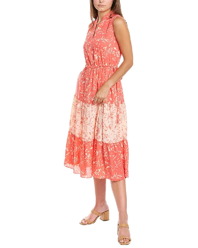 Anne Klein Tiered Midi Dress Fashionable Shift Midi Dress