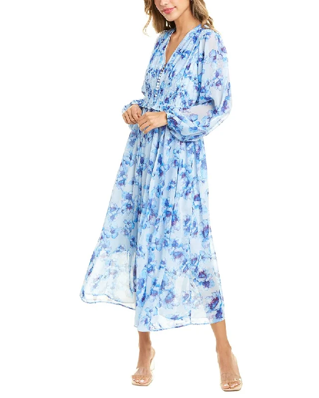 Beulah Smocked Midi Dress Fashionable Skater Midi Dress