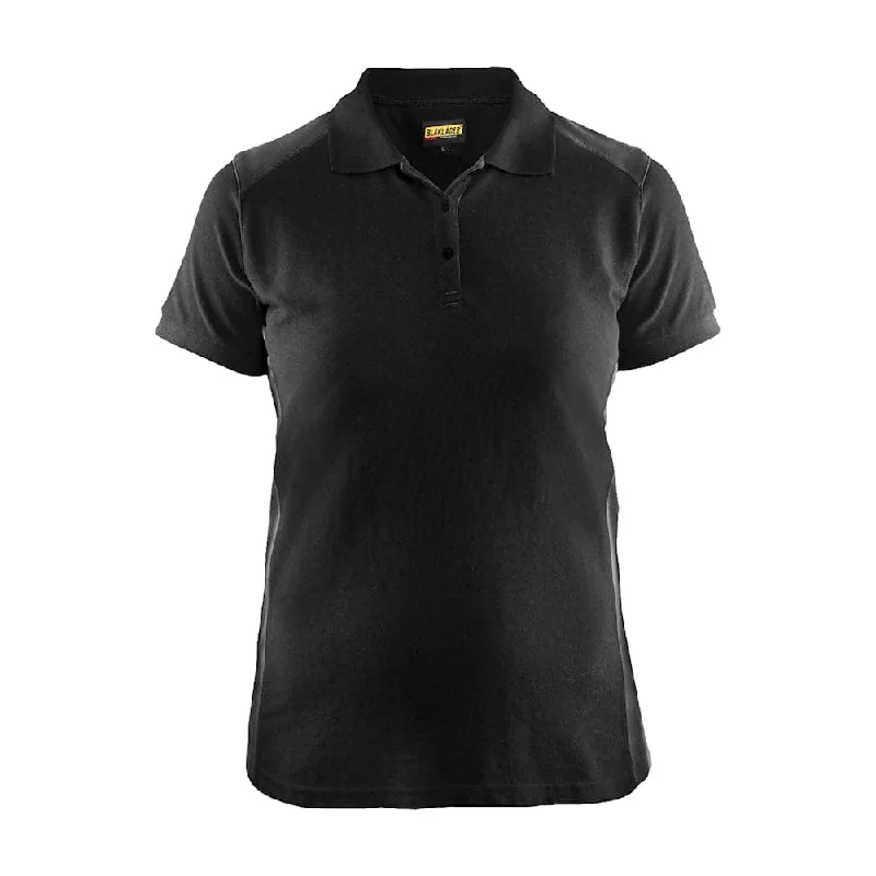 Blaklader 3390 Women's Polo Shirt Black/Dark Grey Comfortable Summer Short Shirt