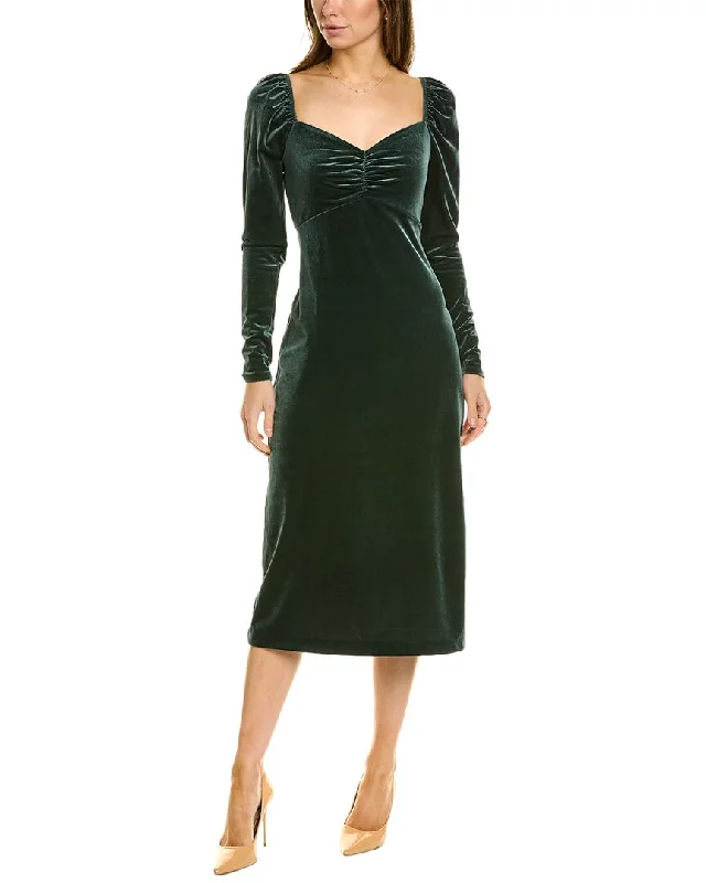 Boden Velvet Jersey Midi Dress Elegant Floral Midi Dress