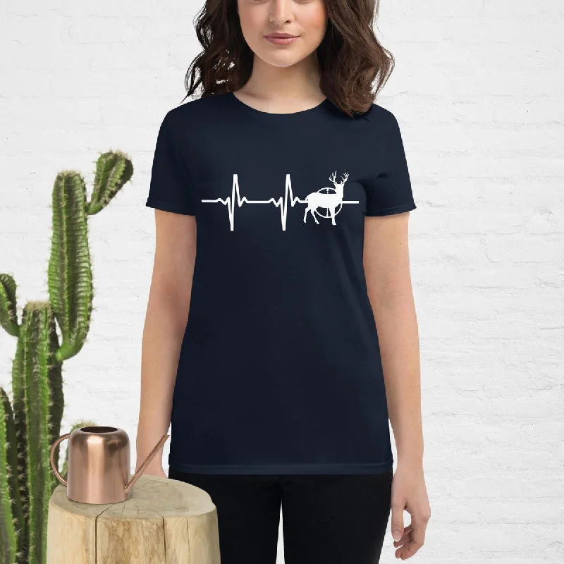 Hunting is life Graphic Tshirt for her Stylish Casual Short Tee