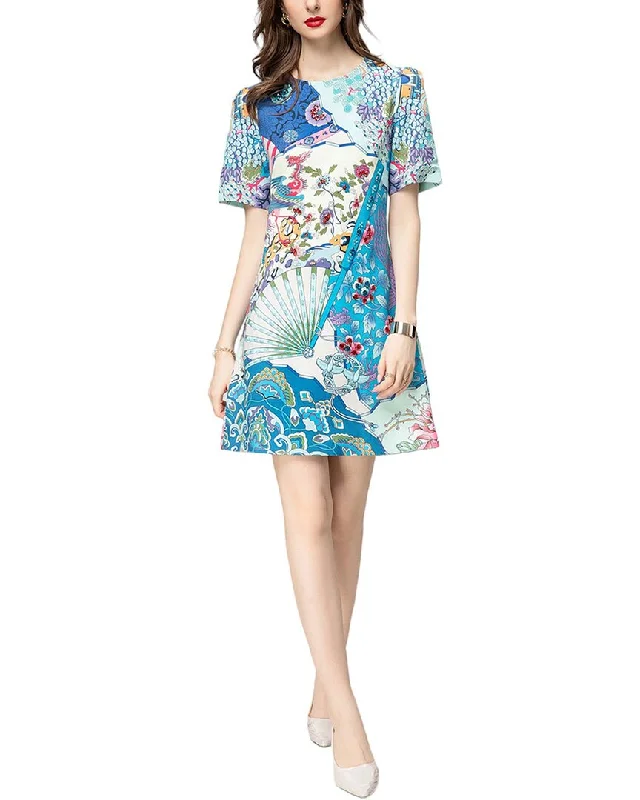 BURRYCO Mini Dress Elegant Lace-Up Mini Dress