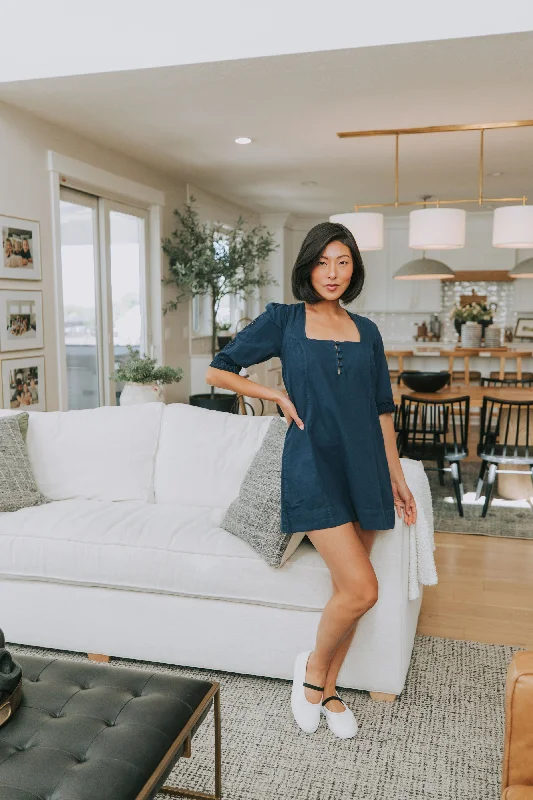 FREE PEOPLE - Bali Hazel Hearts Mini Dress Comfortable Fit-and-Flare Mini Dress