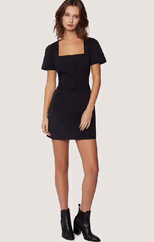 Giardino Mini Dress Elegant Mini Dress with Pleats
