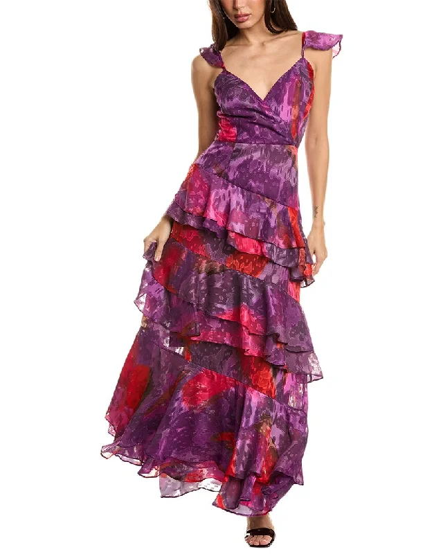 Hutch Miah Midi Dress Elegant Velvet Midi Dress