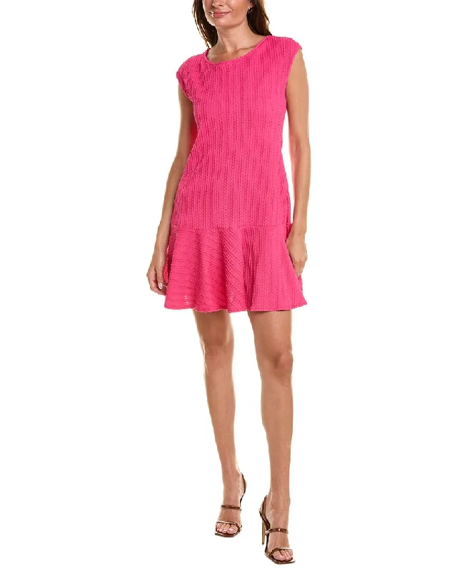 Isaac Mizrahi Flounce Mini Dress Fashionable Lace Mini Dress