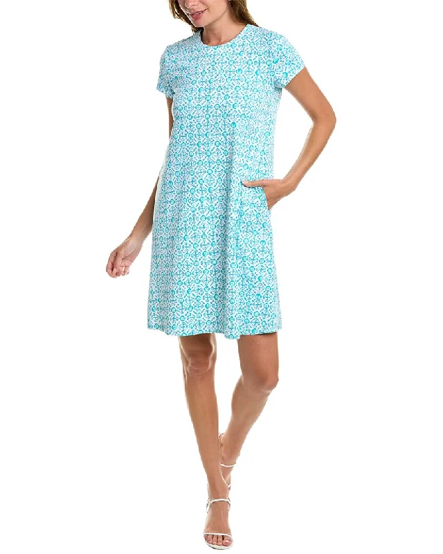 J.McLaughlin Cap Sleeve Swing Catalina Cloth Mini Dress Cozy Jersey Mini Dress
