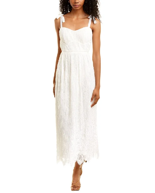 Jonathan Simkhai Bonnie Midi Dress Elegant Velvet Midi Dress