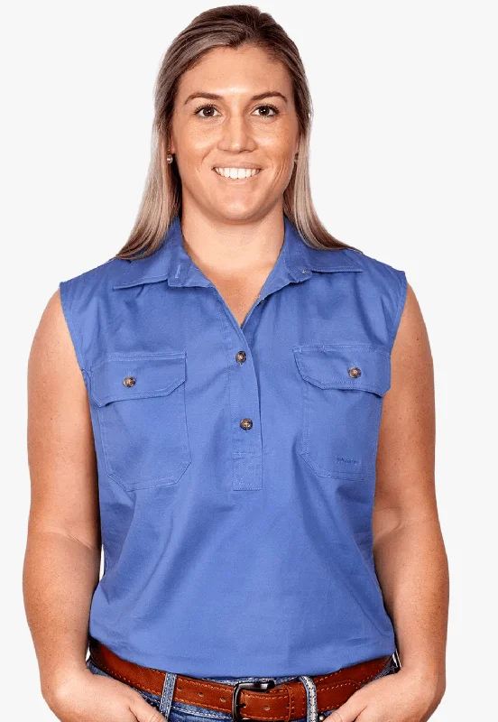 Just Country Womens Kerry Work Shirt JC50503 Elegant Draped Short Shirt