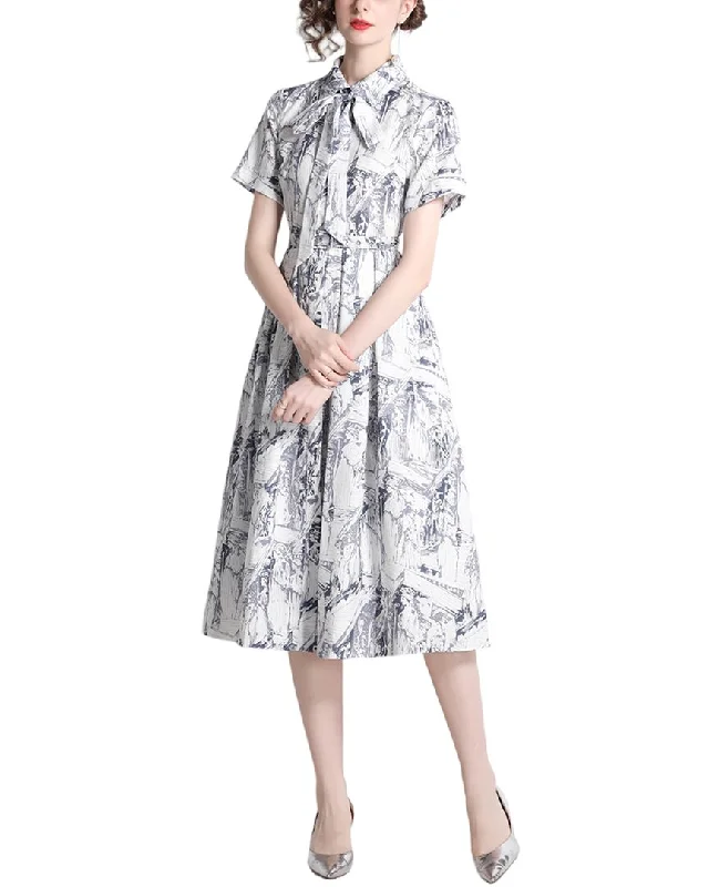 Kaimilan Midi Dress Stylish Button-Down Midi Dress
