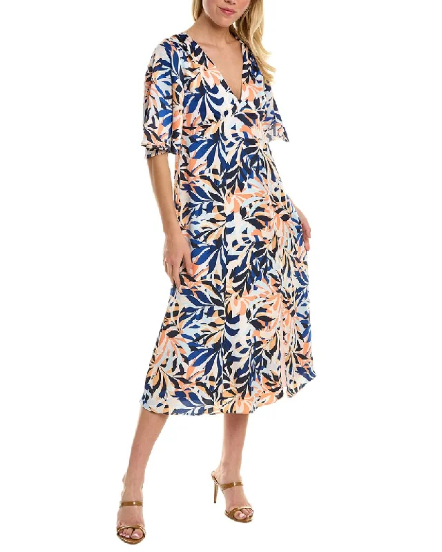 Laundry by Shelli Segal Midi Dress Comfortable Ribbed Midi Dress
