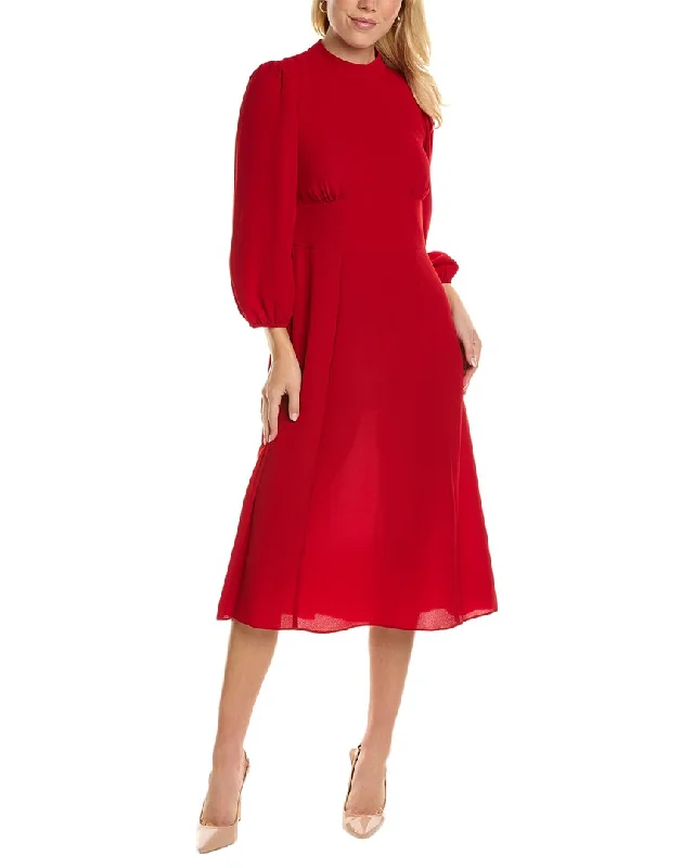 Maggy London Crepe Midi Dress Elegant Sleeveless Midi Dress