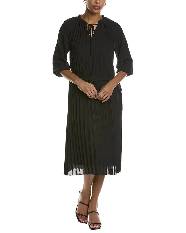 Nanette Lepore Midi Dress Elegant V-Neck Midi Dress