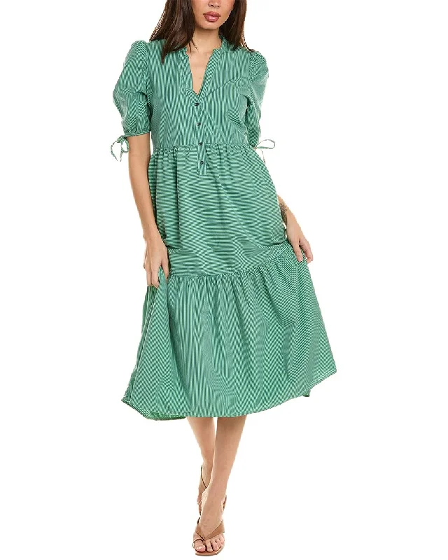 Nation LTD Dustin Romantic Midi Dress Comfortable Sleeveless Midi Dress