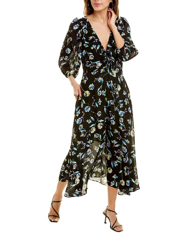 Nicholas Danielle Midi Dress Cozy Midi Dress with Pockets