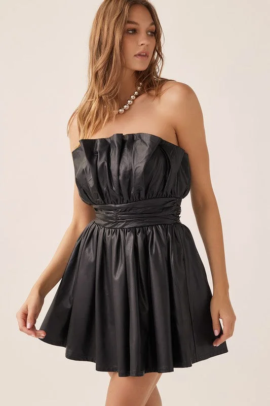 Off Shoulder Romantic Mini Dress Cozy Long Sleeve Mini Dress