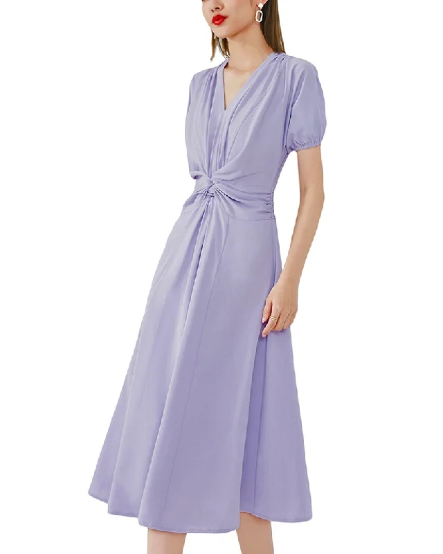 Onebuye Midi Dress Cozy Knit Midi Dress