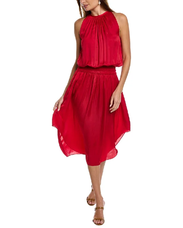 Ramy Brook Audrey Midi Dress Comfortable Floral Print Midi Dress