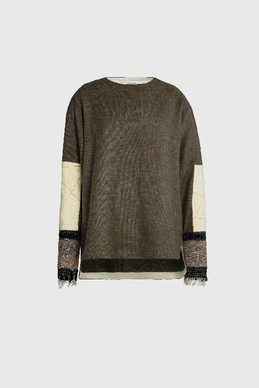 Shirt With Woven Cuffs Casual Cotton Short Shirt
