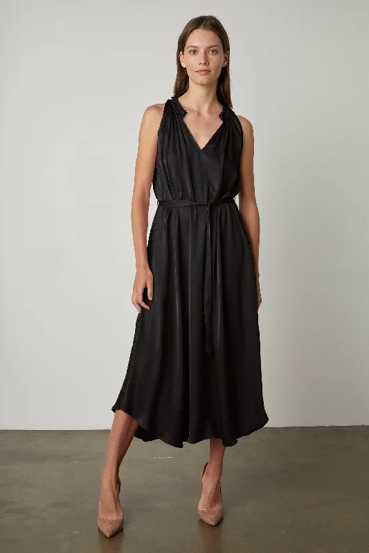 TALA MIDI DRESS Comfortable Wrap Midi Dress