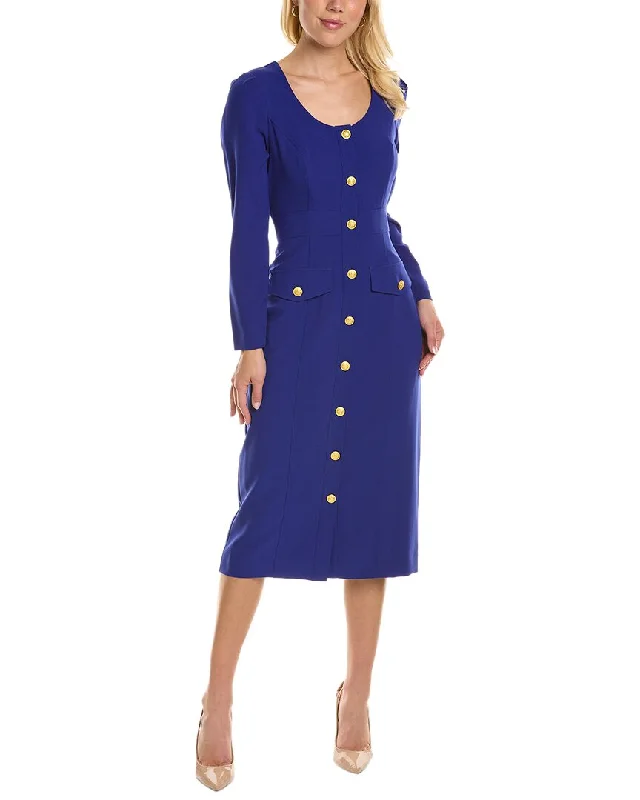 Taylor Crepe Midi Dress Elegant Sleeveless Midi Dress