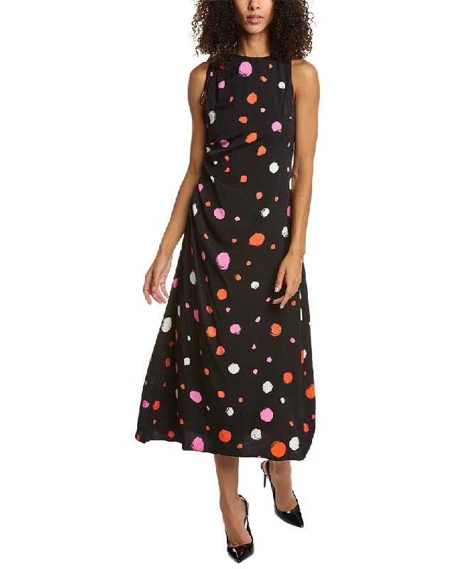 Ted Baker Lizzzee Midi Dress Comfortable Floral Print Midi Dress