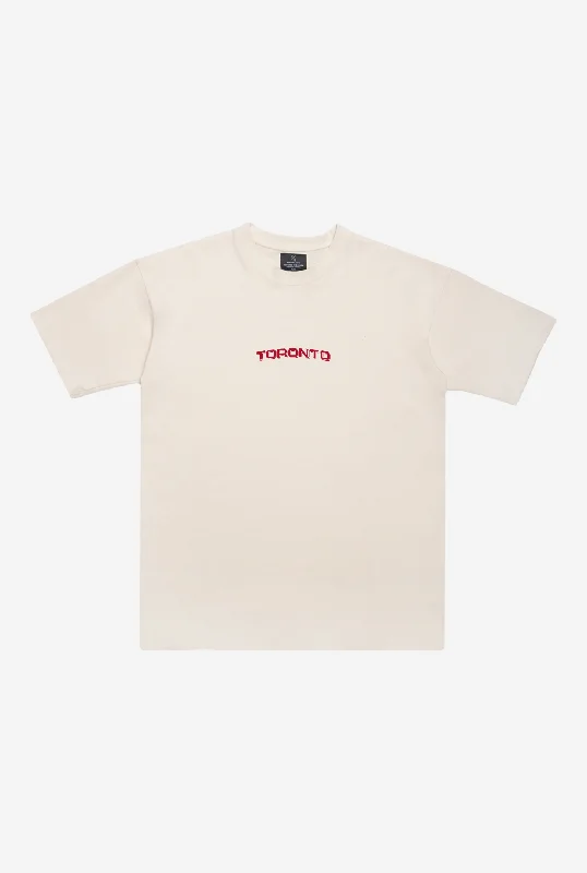 Toronto FC Heavyweight T Shirt - Natural Casual Loose Short Sleeve