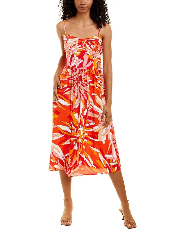 Traffic People Darcy Midi Dress Elegant Floral Skirt Midi Dress