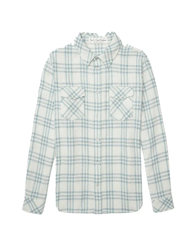 Tartan Shirt Classic V-Neck Short Shirt