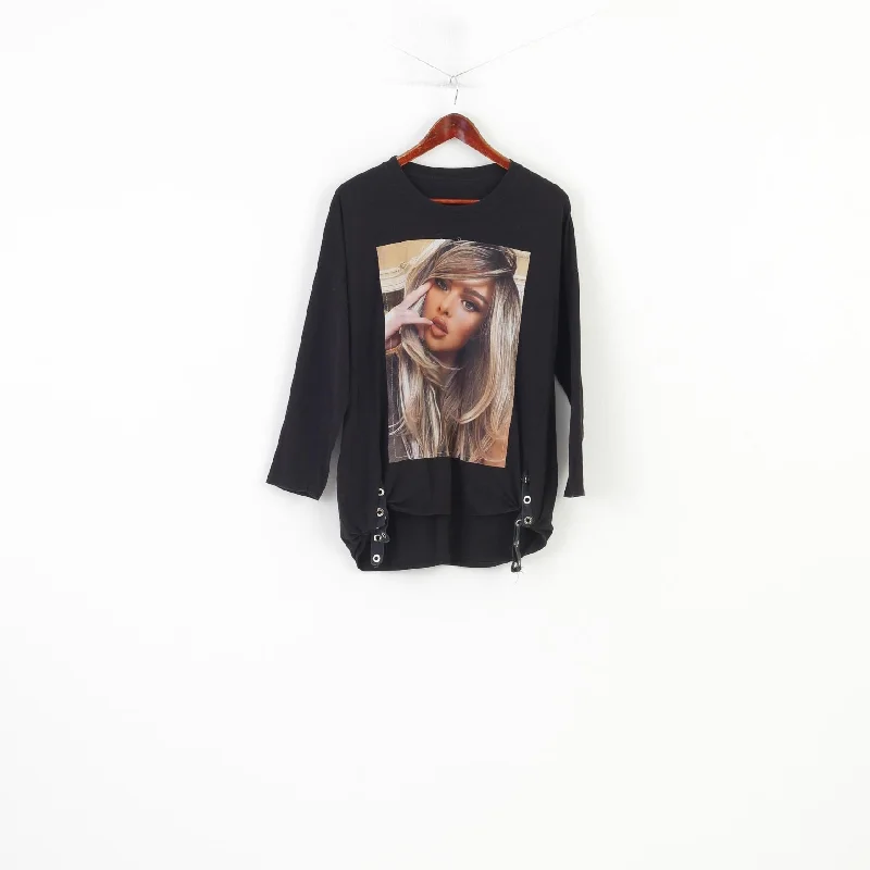 Vintage Women L Shirt Long Sleeve Crew Neck Black Graphic Vintage Classic Cotton Top Trendy Floral Short Sleeve Vintage Women L Shirt Long Sleeve Crew Neck Black Graphic Vintage Classic Cotton Top Trendy Floral Short Sleeve