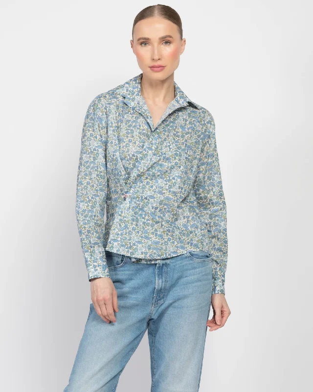Crop Shirt Casual Plain Short Shirt