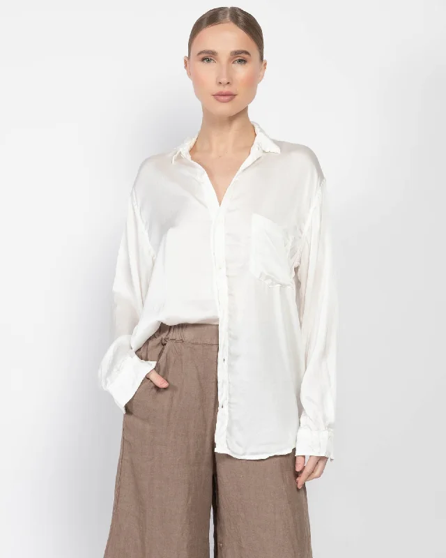 Joss Boyfriend Shirt Comfortable Knit Short Shirt
