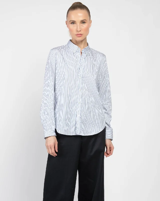 Dyllan Shrunken Shirt Fashionable Rounded Short Shirt