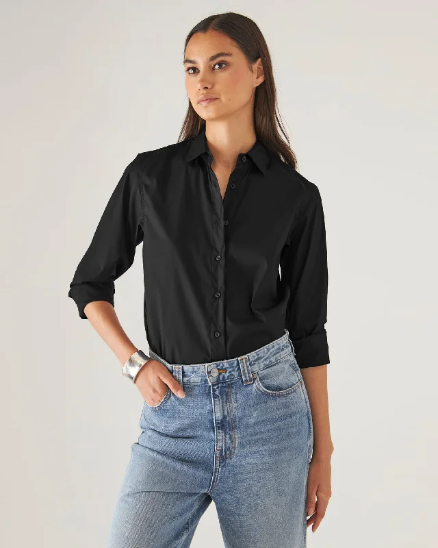Long Sleeve Classic Cotton Shirt Modern Fit Short Sleeve