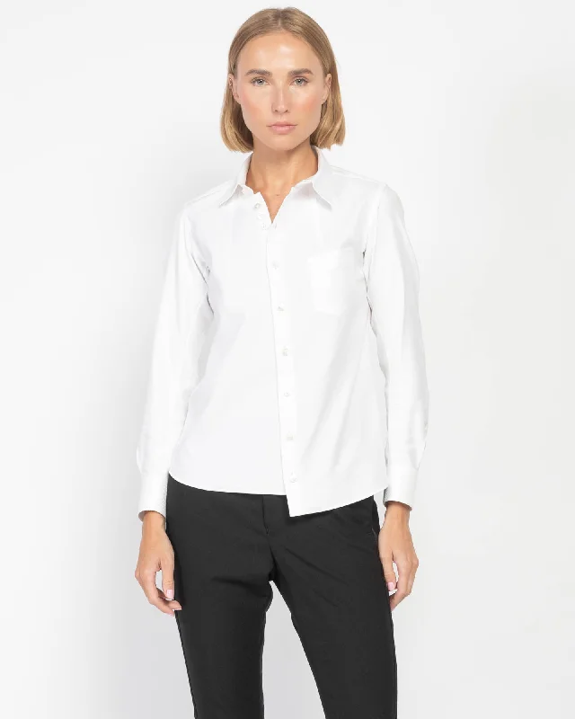 Asymmetric Classic Shirt Comfortable Short Sleeve Tunic