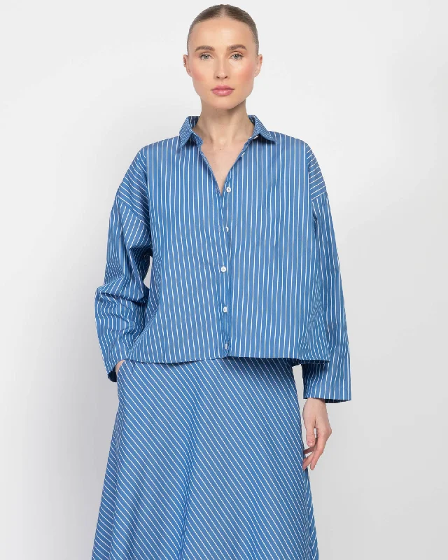 Billie Shirt Chic Button-Up Short Shirt