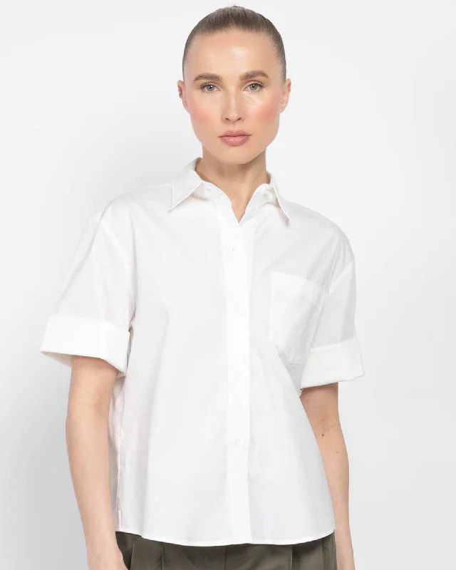 Bad Habit Shirt Elegant Lace Short Sleeve