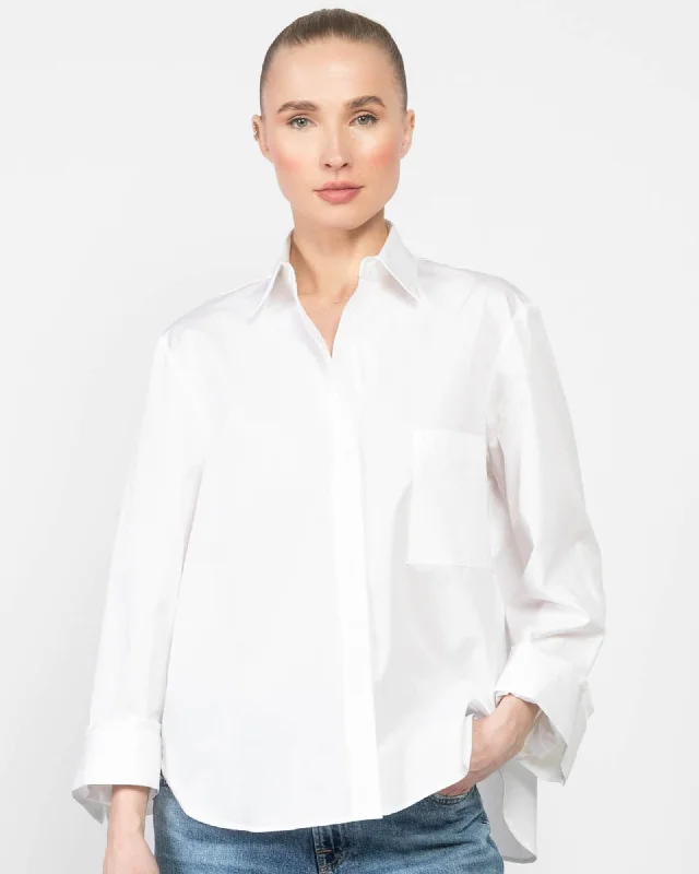 New Morning After Shirt Fashionable Draped Short Sleeve