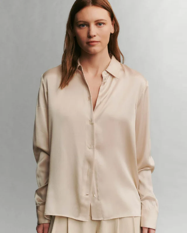 Slim Shirt Fashionable Sheer Short Shirt