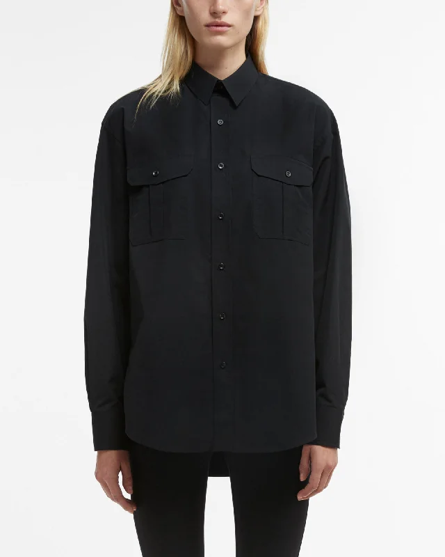 Oversized Shirt Trendy Short Sleeve Blouse
