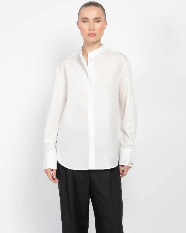 Collarless Shirt Comfortable Summer Short Shirt