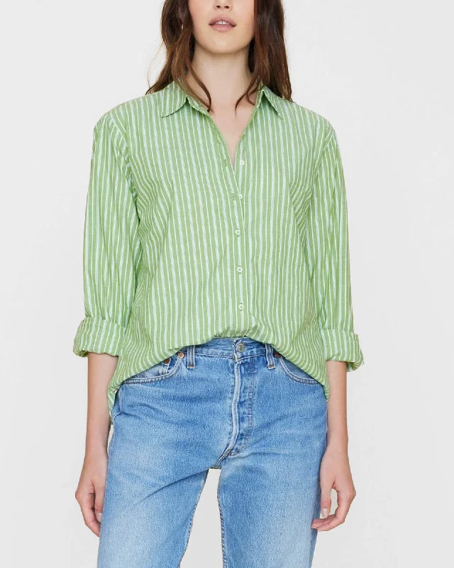 Beau Stripe Shirt Comfortable Flowing Short Sleeve