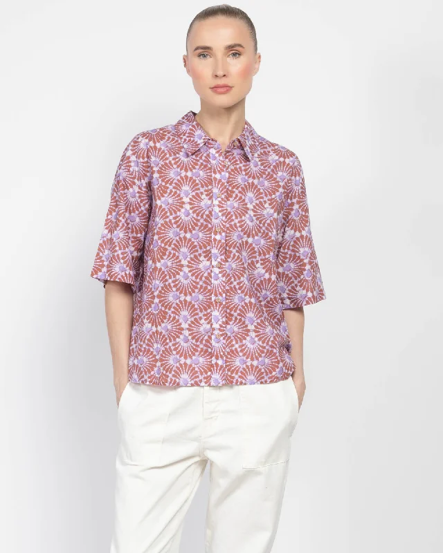 Gracie Shirt Trendy Turtleneck Short Shirt