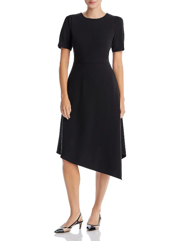 Womens Ponte Party Midi Dress Cozy A-Line Midi Dress