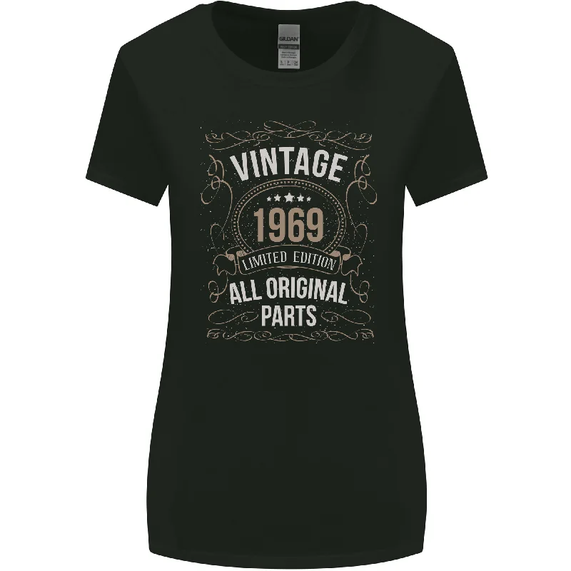 54th Birthday Limited Edition 1969 Womens Wider Cut T-Shirt Nylon Fabric Polyester Fabric Spandex Fabric