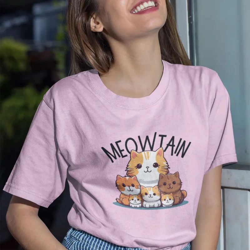 Meotain Round Neck Half Sleeve Classic T-Shirt Collared Crew Neck Turtle Neck