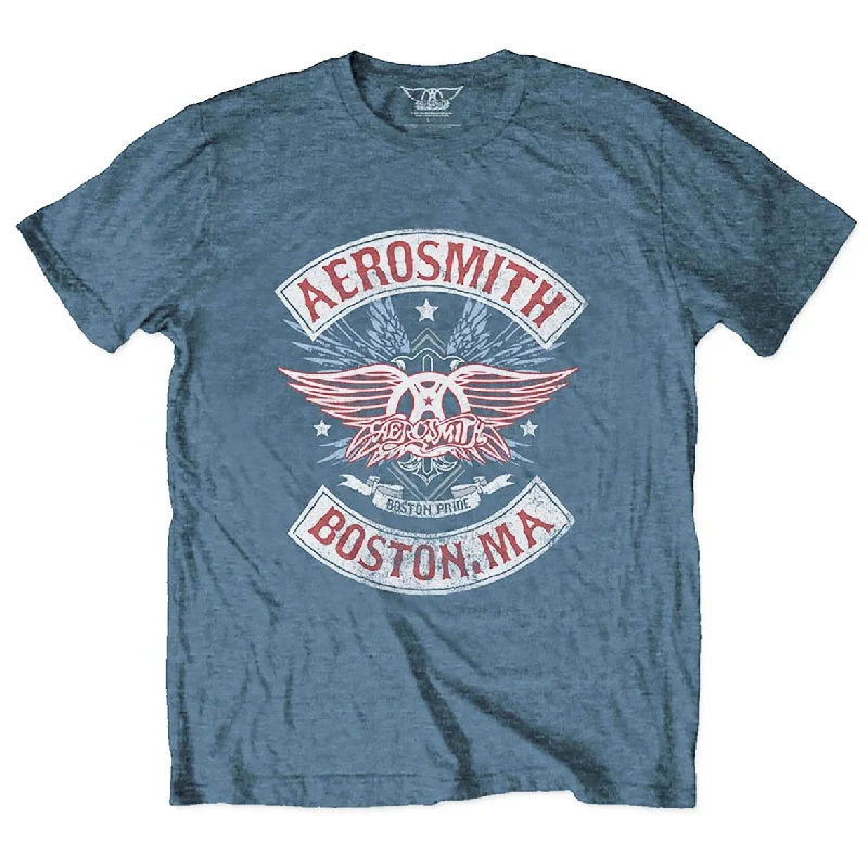 Aerosmith | Official Band T-Shirt | Boston Pride Knit Fabric Woven Fabric Fleece Fabric Aerosmith | Official Band T-Shirt | Boston Pride Knit Fabric Woven Fabric Fleece Fabric
